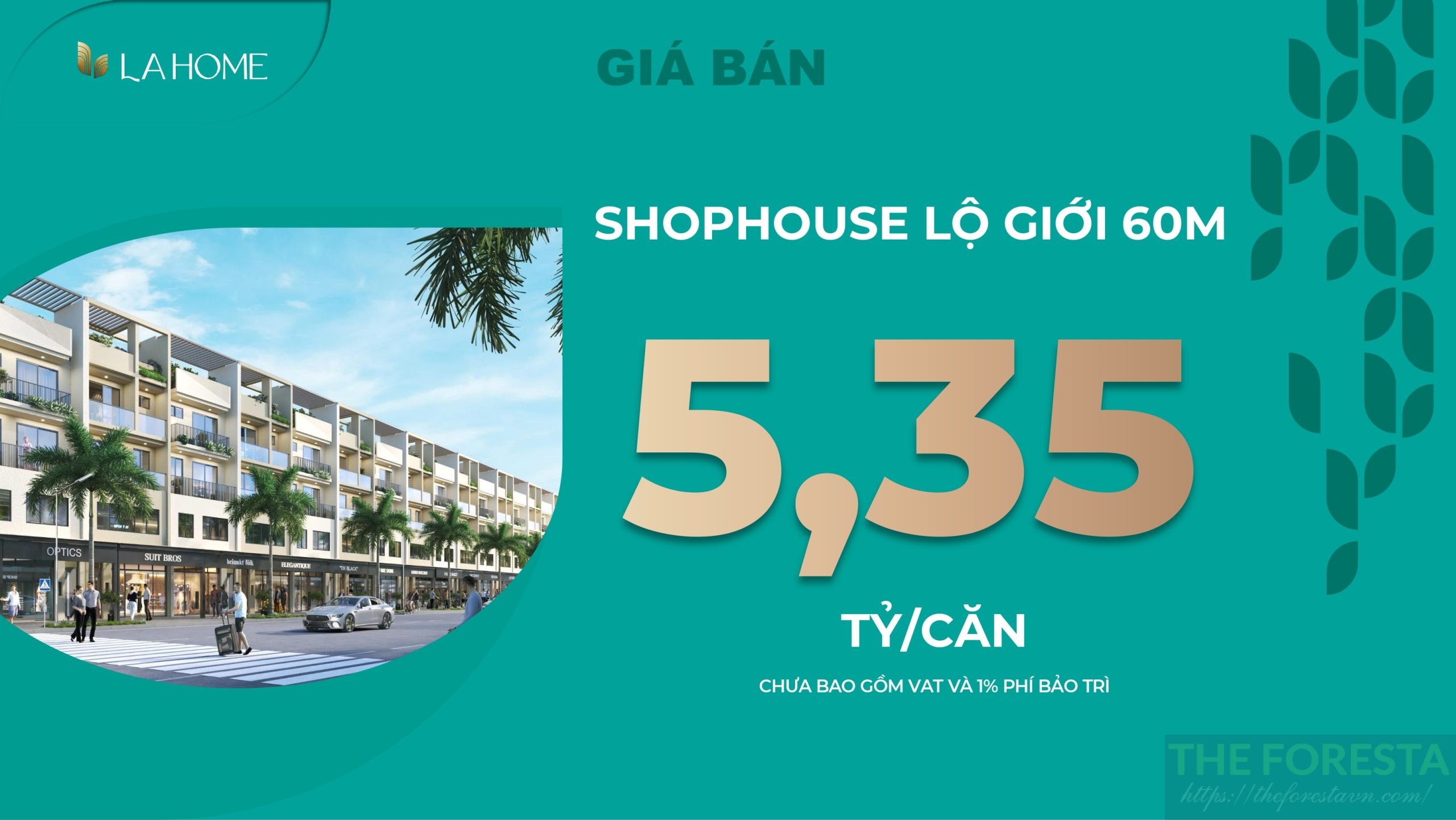 Giá Bán Shophouse La Home Long An Lộ Giới 60m Chao đảo Giới đầu Tư