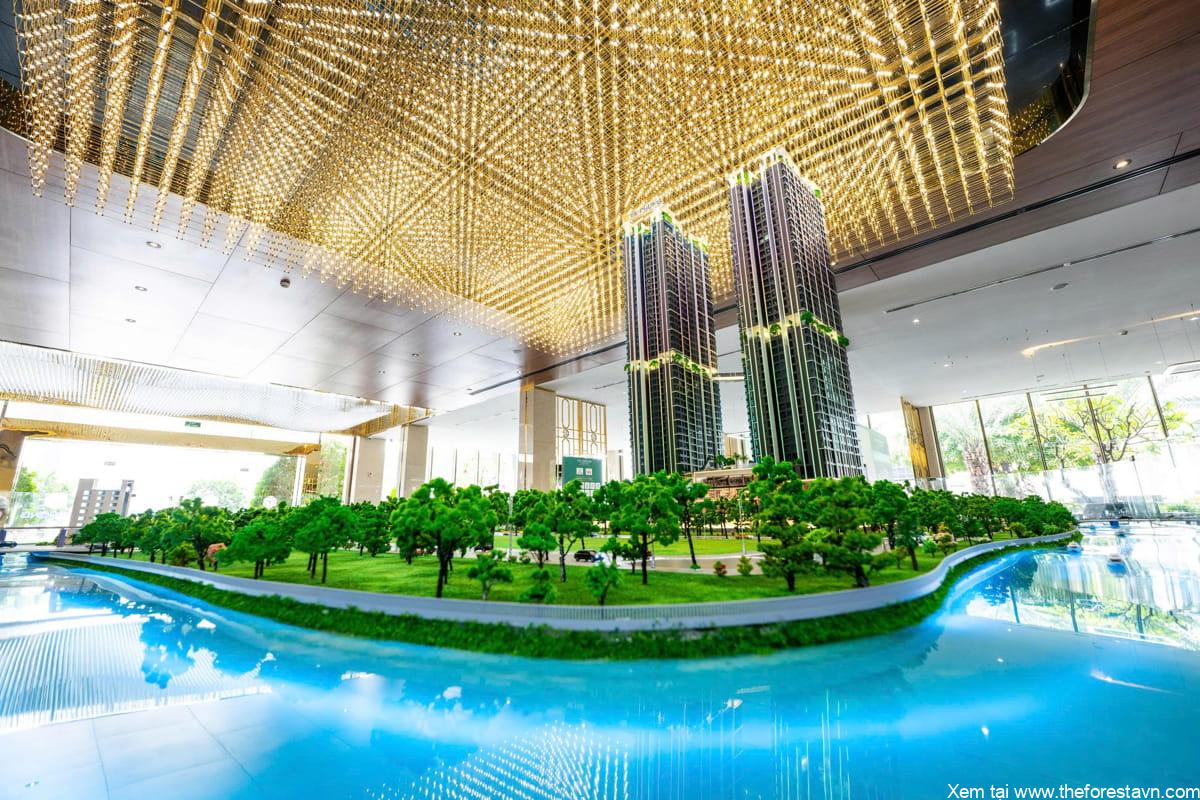 Mô hình quy hoạch The Emerald Boulevard trưng bày phục vụ khách tham quan khám phá dự án