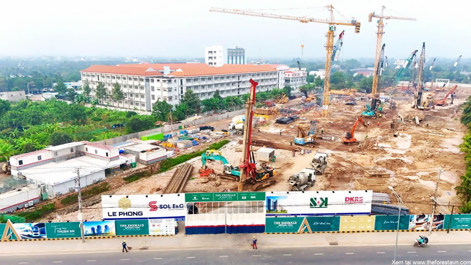 The Emerald Garden View: SOL E&C đẩy nhanh thi công, cam kết đúng tiến độ