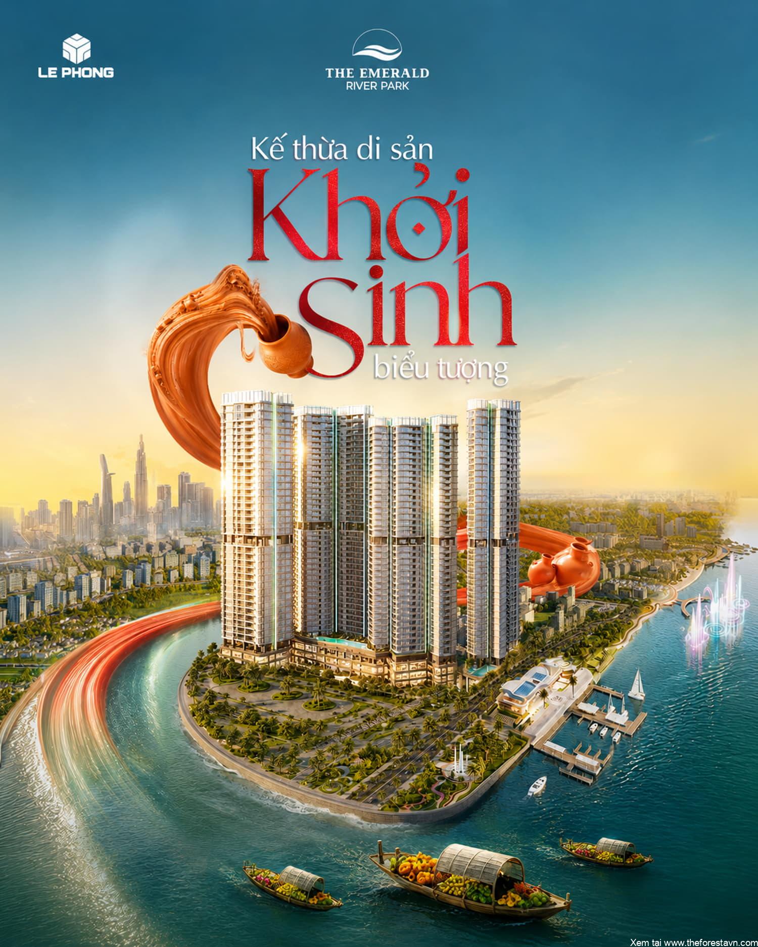 The Emerald River Park kế thừa di sản Lái Thiêu, hình thành biểu tượng mới vùng