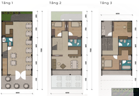 Thiết Kế 3 Tầng Tối ưu Của Shophouse La Home Long An Lộ Giới 18m