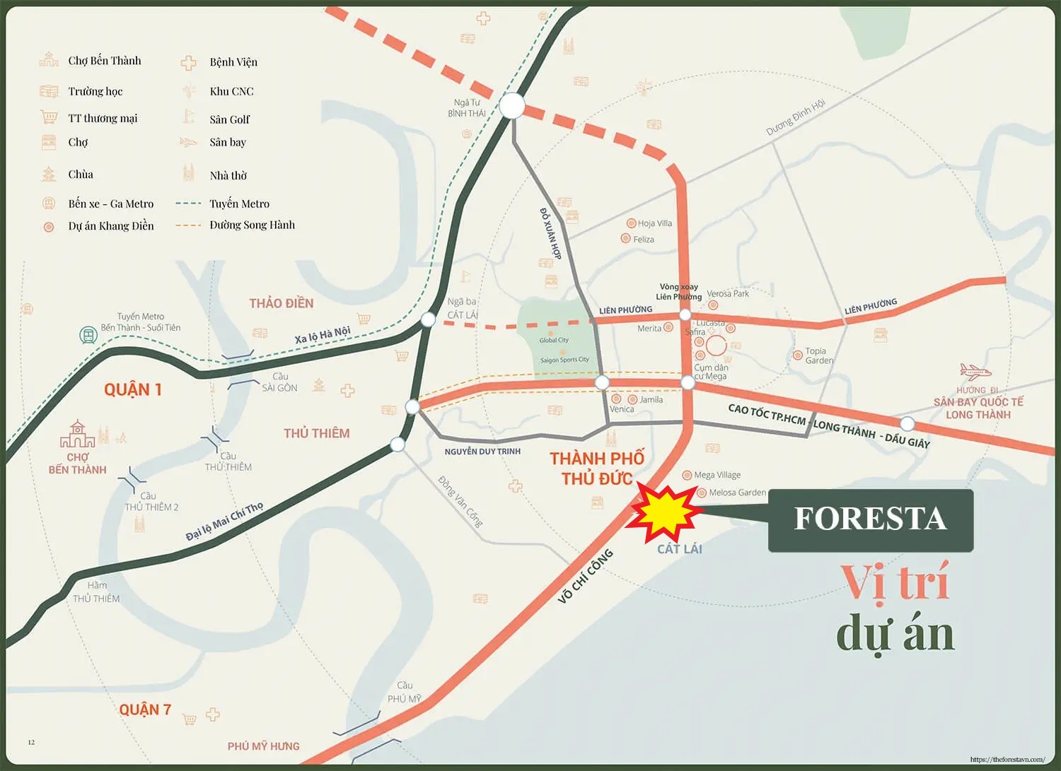 Vị Trí The Foresta Khang Điền Tác động Trực Tiếp đến Giá Bán